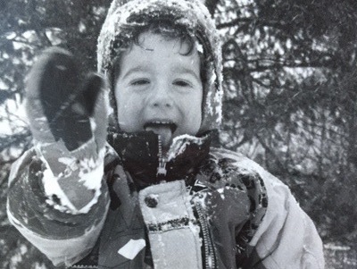 Cooper Campbell Playing In the Snow cropped