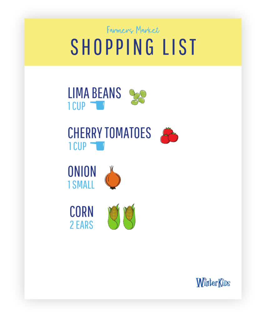 Farmers Market Shopping List