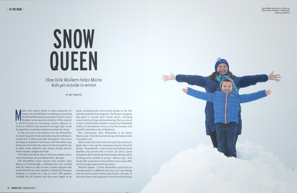 Maine Women Mag February 2020 Snow Queen 01