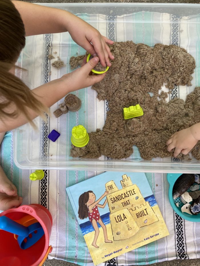 Stories & Sensory Tables Exploring Sand + Sandcastles WinterKids