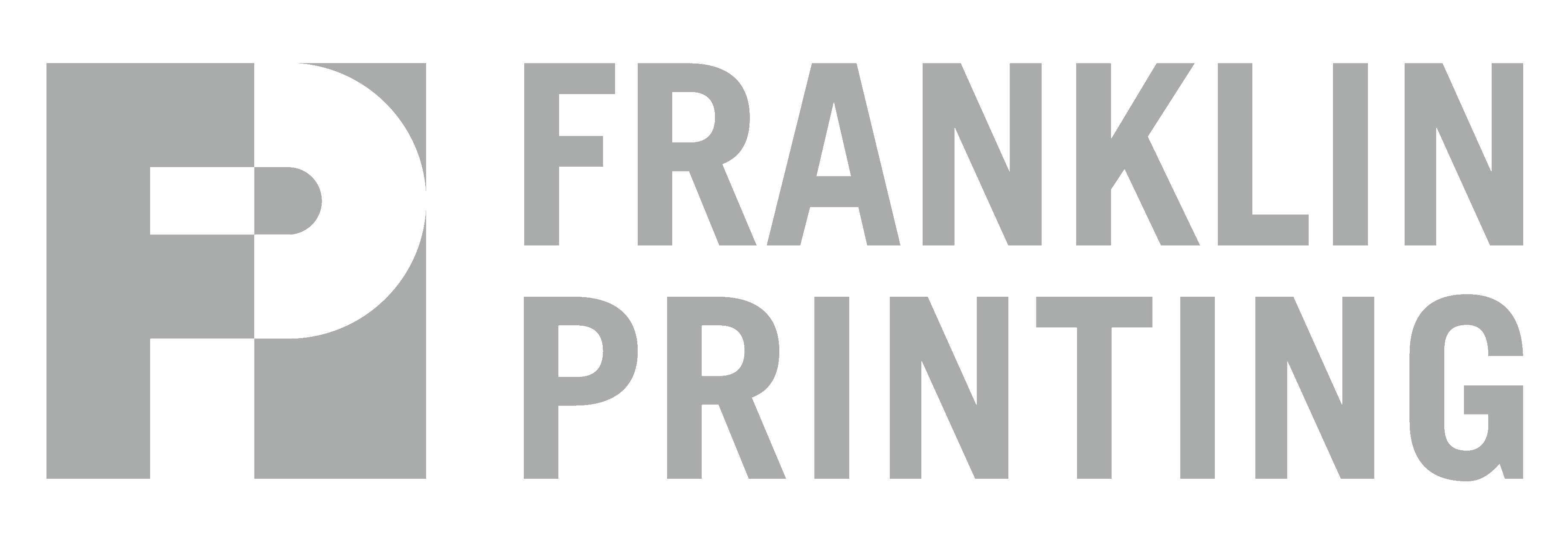 Franklin Printing Logo Grey